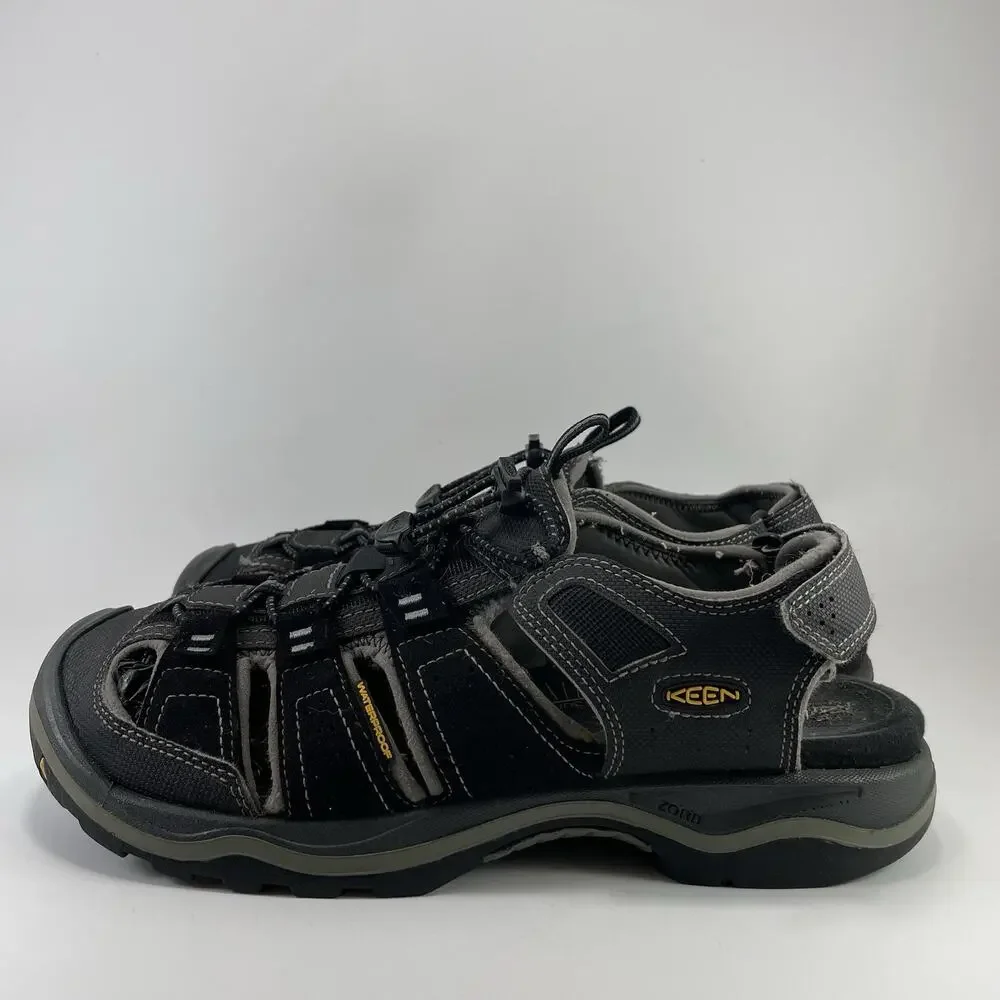 Keen Newport Retro Sandals Black Mens Size 12 M Waterproof Closed Toe Fisherman